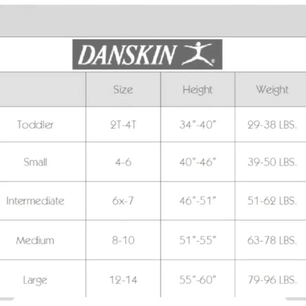 Danskin Childs I 6X-7 Tank Leotard White Scoop Neck Dance